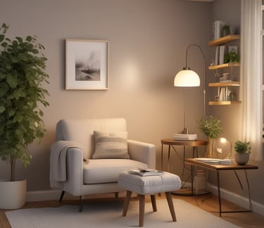 Bright living room with modern inventory