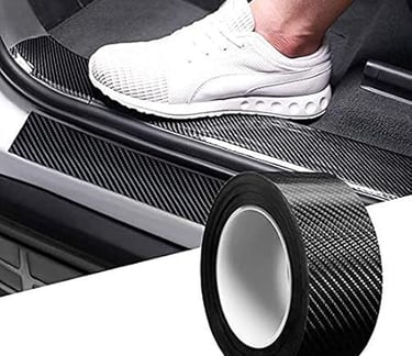 Carbon Fibre High Gloss Anti Scratch Black Carbon Fiber Paint Protection Film Tape Ppf For Car