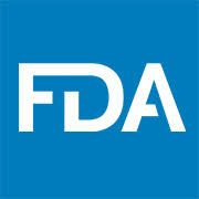 a blue and white logo with the word fdaa