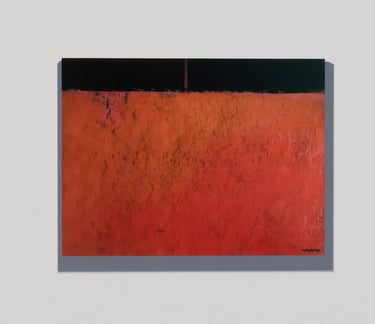 "Dia Anterior, obra de arte contemporânea em técnica mista, disponível na galeria Arqface"