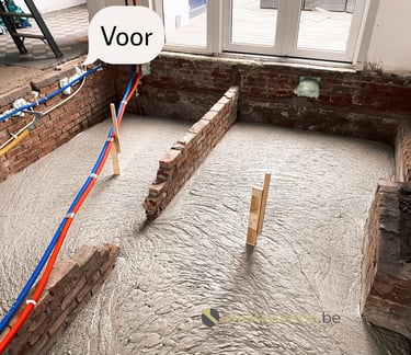 Isolatie opvullen kruipkelders schuimbeton