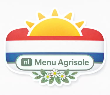 icona menu bandiera olanda