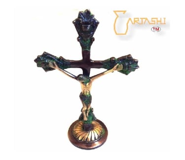 Jesus Christ statuette brass