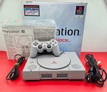 playstation 1 console boxata completa