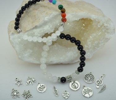 PULSERAS ONIX Y JADE BLANCO