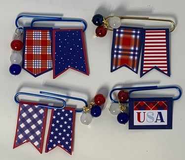 4th of July Decorative Paper Clips