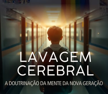 imagem mostra a nova geração sendo impactada com a lavagem cerebral da internet