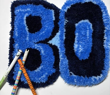 Tufting Aufhänger mit Buchstaben