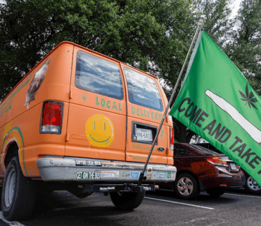Discreet cannabis delivery vehicle