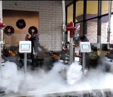 Nitrogen ice cream machine