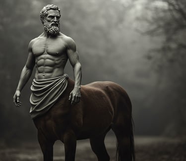 Centauro, Razonamiento Computacional, a statue of a man with a beard and a beard