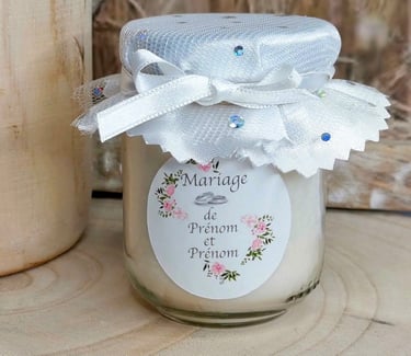 Bougie Mariage Personnalisable Créalior