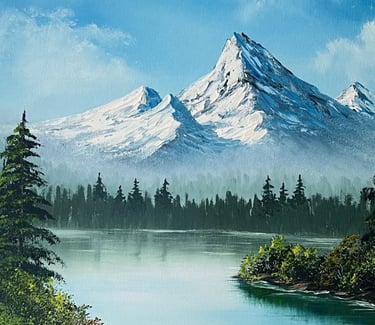 Bob Ross workshops with Mireille Desroches CRI®, certified Ross instructor