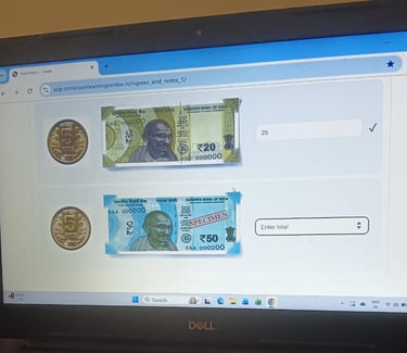 Practical academics where money concept is taught