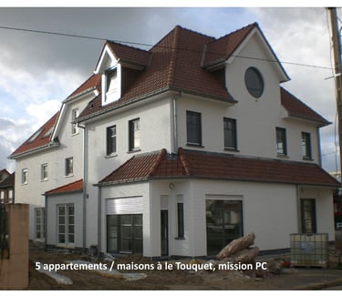 plandarchi Arras - 5 ap­par­te­ments / mai­sons à le Tou­quet, mis­sion PC