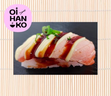 Oi-Hanko-Grillattu lohinigiri