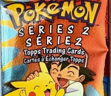 Booster pack Topps Pokémon series 2 US Canadien Sacha and Pikachu