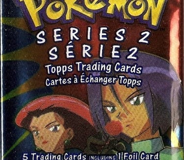 Booster pack Topps Pokémon series 2 US Canadien jesse et james