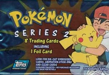 booster pack Topps Pokémon series 2 US Sacha Pikachu
