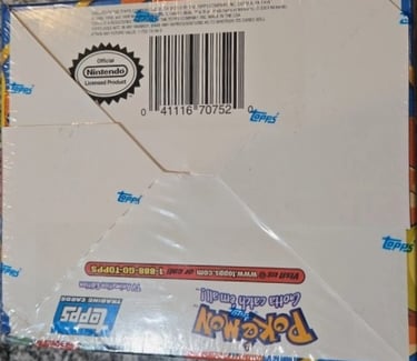 Display Topps Pokémon series 2 US dessous