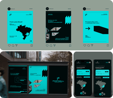 Projeto de branding leads realizado para a marca Fastwall