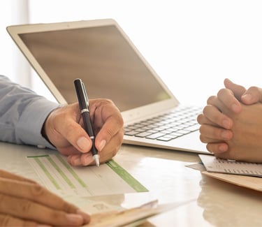International investor reviewing safe investment options in Dubai