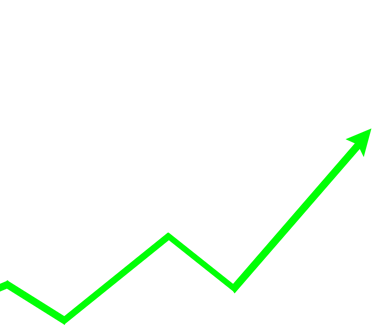 freccia verde che indica il mercato