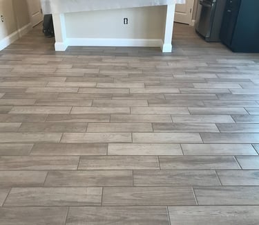 Floor tile cleaned and color sealed 