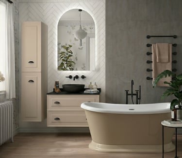 Bathroom Furniture Painted freestanding bath