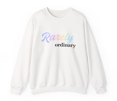 Rarely ordinary Crewneck Sweatshirt, White