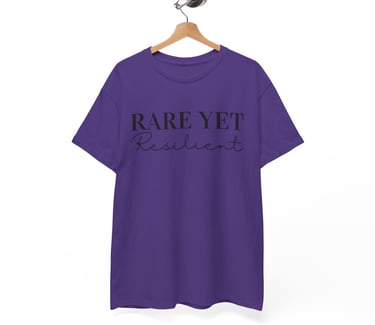 Rare Yet Resilient | Cotton Tee, Lilac