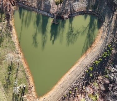 Heart Shaped Pond - Beautiful East Texas