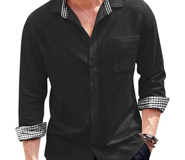 a man in a long sleeve black shirt and sunglasses