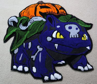 Halloween Bulbasaur Rug