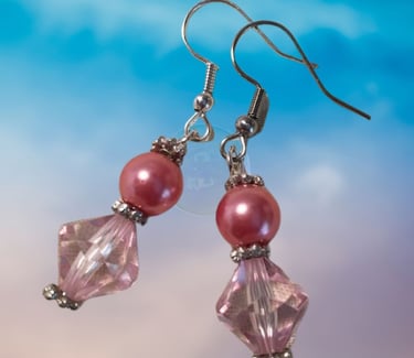 vintage bead earrings