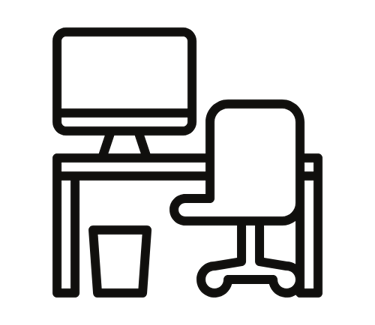 multi-layout seating in co-working space
