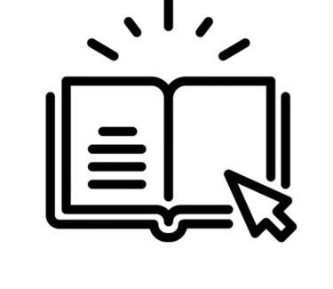 an icon representing a book guide