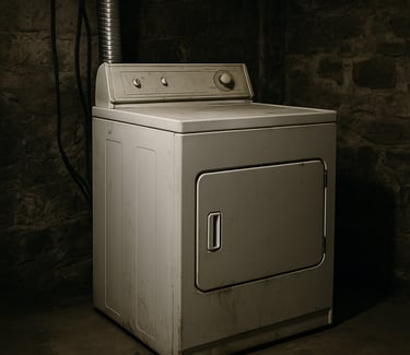 Old dryer collected through CF Appliances haul-away service