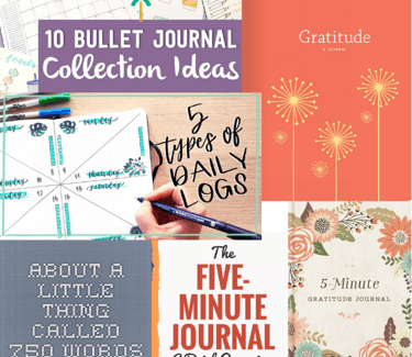 screenshots of different journal types that are popular for its strategy