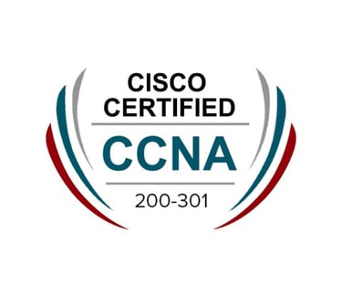 CCNA Certification - Expertise in Cisco networking and routing.