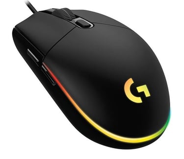 Mouse gamer Logitech G203 Lightsync RGB preto