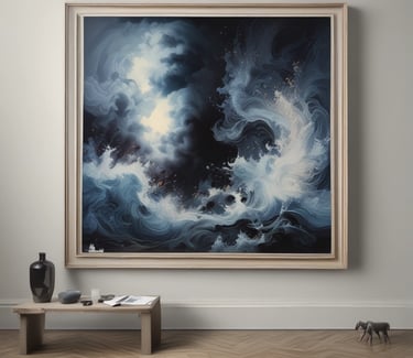 Tableau representant l'art numérique
