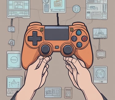 Une manette de jeu