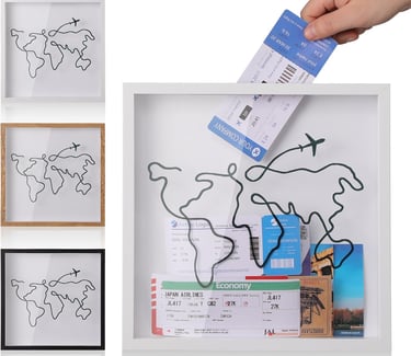 Travel memories shadow box
