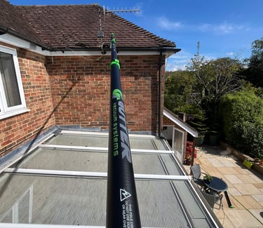 Gutter clearance near steyning using gutter vacuum