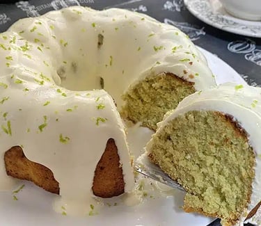 Bolo low carb de limão