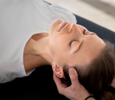 Visual representation of headache and neck pain treament