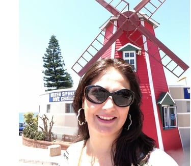 The Roaming Purser posando para foto em port elizabeth africa do sul