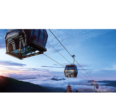 Visit the Temple in the Sky and reach there by a cable car