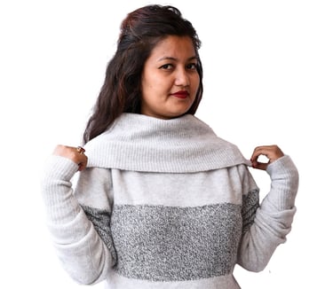 Cashmere Cowl Neck Sweater